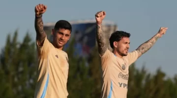 La Selección argentina tuvo su primera práctica antes de enfrentar a Uruguay