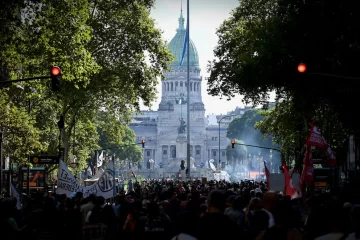 La movilización en el Congreso transcurrió de manera controlada
