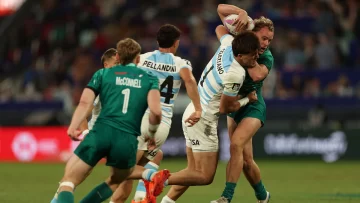 Los Pumas 7s rompieron el maleficio: vencieron a Irlanda y clasificaron a las semifinales del Seven de Hong Kong tras 21 años Los Pumas 7s rompieron el maleficio: vencieron a Irlanda y clasificaron a las semifinales del Seven de Hong Kong tras 21 años