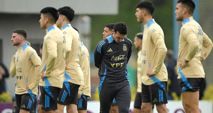 Scaloni reunió a toda la tropa