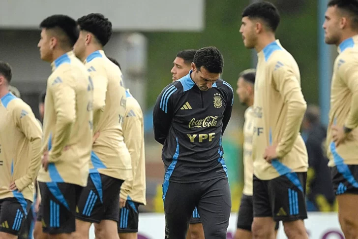 Scaloni reunió a toda la tropa