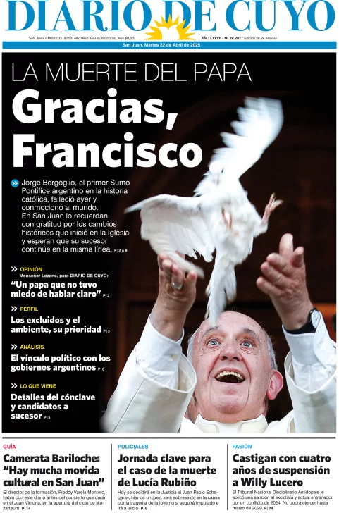 Tapa Edición 22 de Abril de 2025