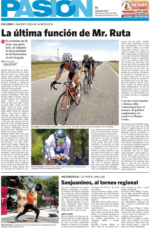 Tapa Pasión 23 de Abril de 2025