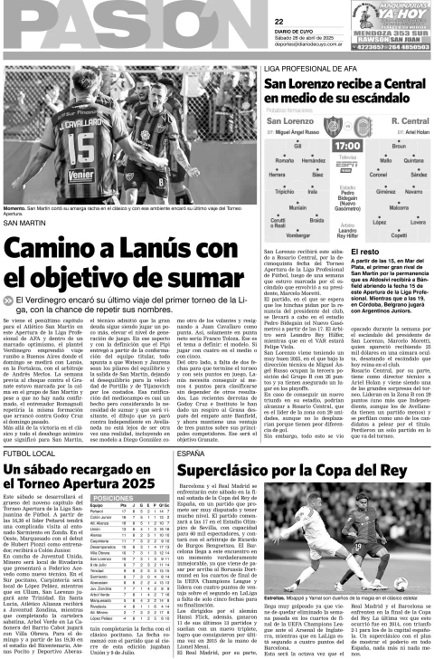 Tapa Pasión 26 de Abril de 2025