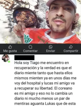 Se fue del hospital el joven que casi murió de un tiro, sin aclarar si disparó su amigo