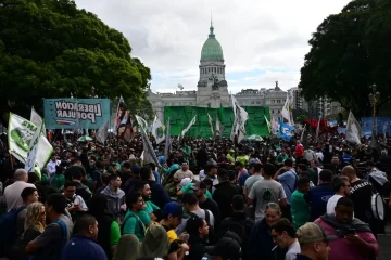La marcha de la CGT en Buenos Aires no tuvo incidentes
