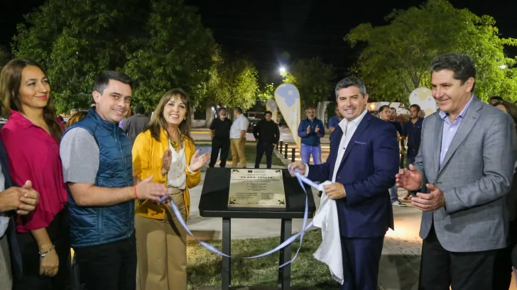 Inauguraron obras de remodelación de Plaza Italia