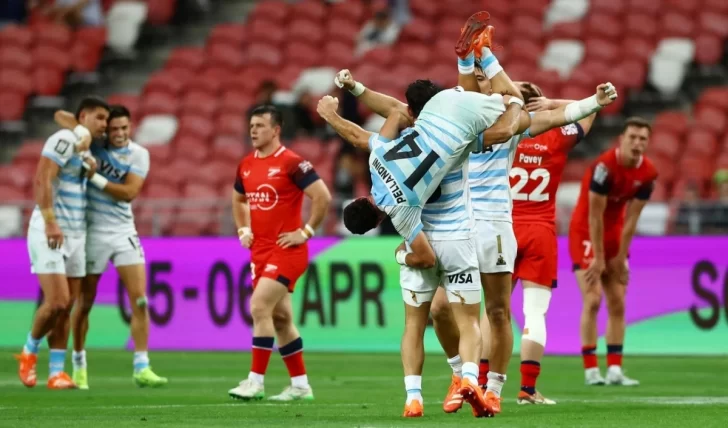 Los Pumas 7s son bicampeones de liga y clasificaron a semifinales tras vencer a Gran Bretaña Los Pumas 7s son bicampeones de liga y clasificaron a semifinales tras vencer a Gran Bretaña
