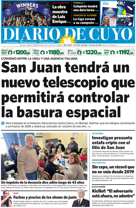 Tapa Edición 01 de Junio de 2025