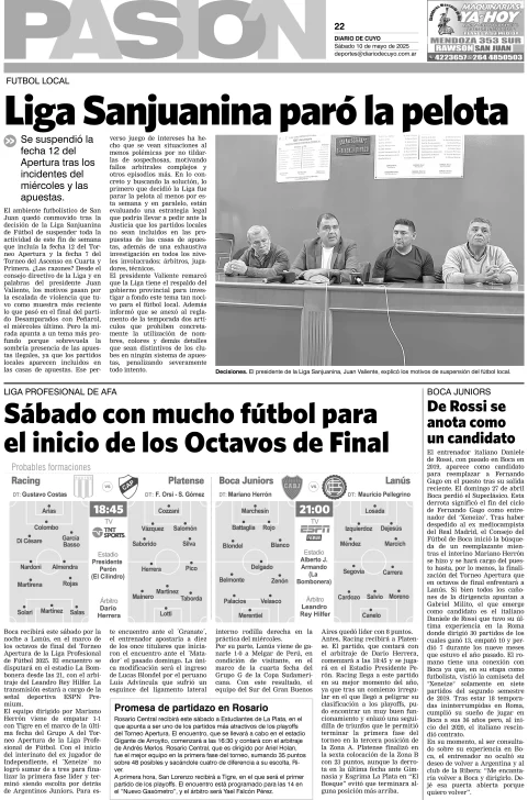 Tapa Pasión 10 de Mayo de 2025