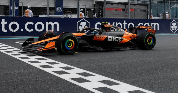 Norris, el más regular del sábado