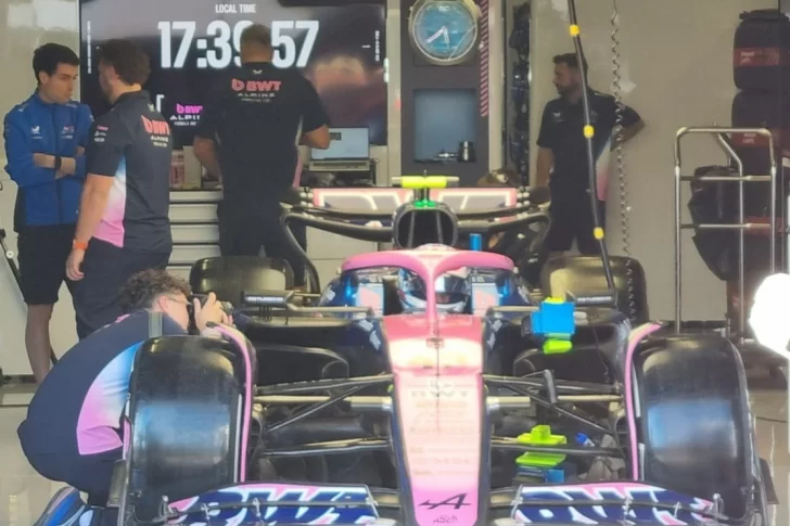 Colapinto subió ayer al Alpine