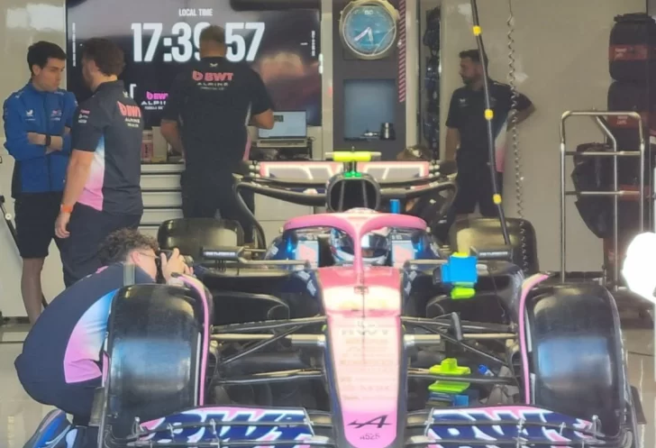 Colapinto subió ayer al Alpine