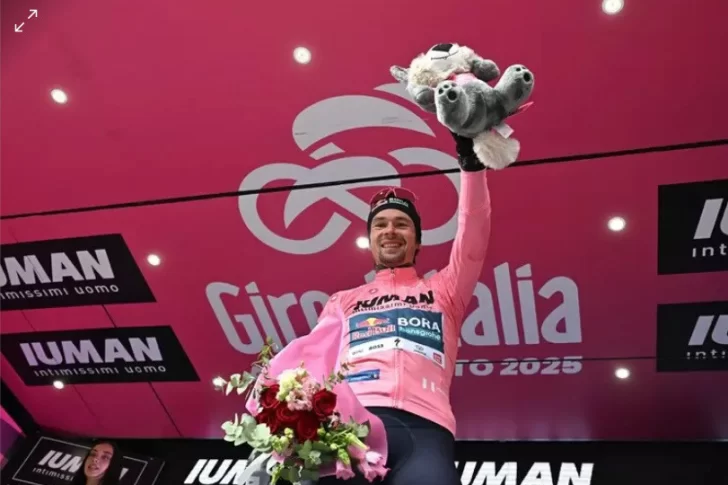 En la montaña, Roglic se puso la malla rosa