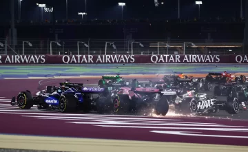 Franco Colapinto en llamas