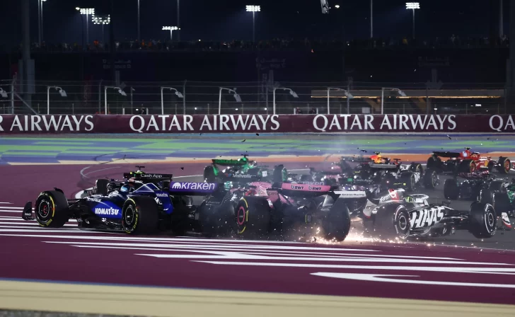 Franco Colapinto en llamas