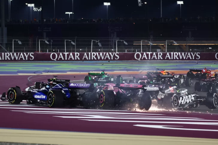 Franco Colapinto en llamas