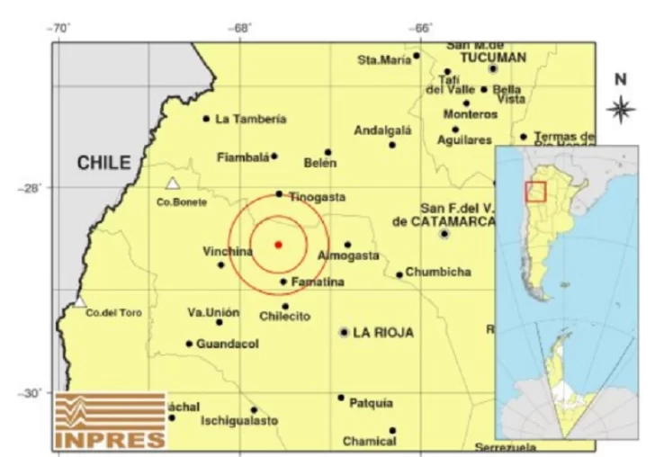Fuerte sismo en La Rioja sacudió la región y se sintió en San Juan Fuerte sismo en La Rioja sacudió la región y se sintió en San Juan
