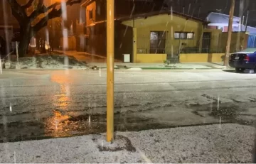 Antes de la ola polar, una fuerte tormenta con granizo sorprendió en Mendoza