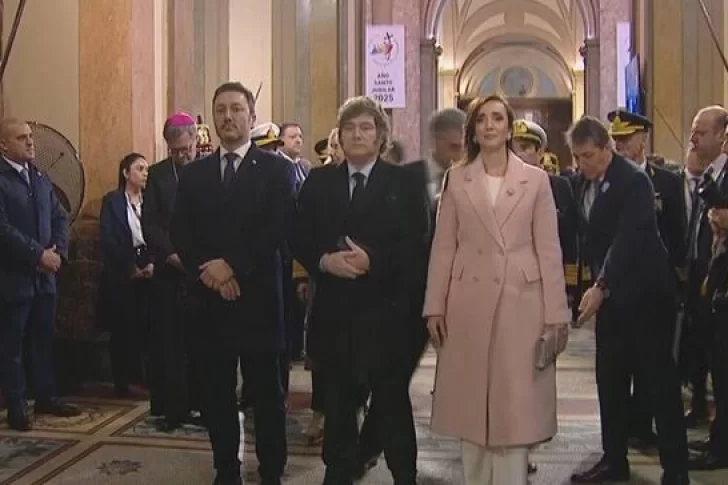 Tedeum del 25 de Mayo: Javier Milei evitó saludar a Jorge Macri y a Victoria Villarruel