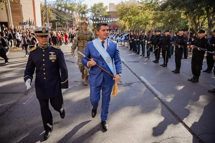 Marcelo Orrego encabezó los actos en San Juan por el 25 de Mayo