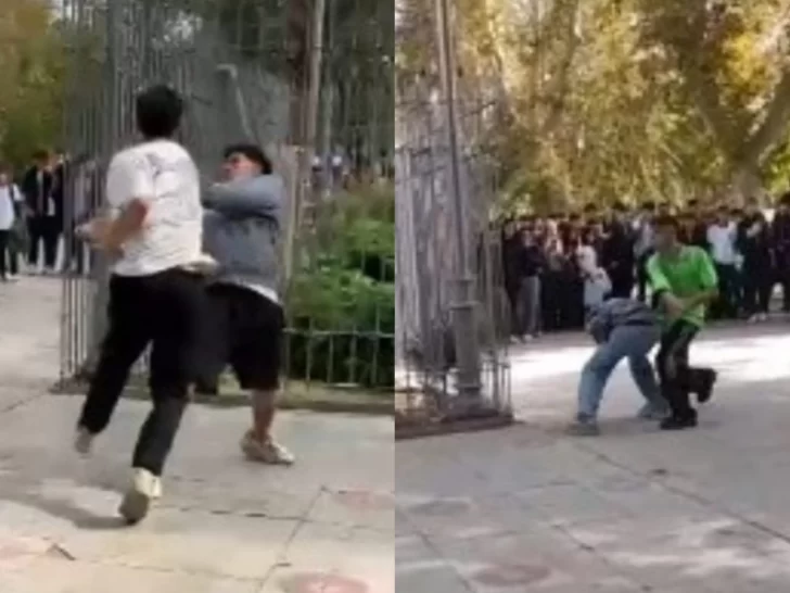 “Club de la pelea” sanjuanino: adolescentes crearon un canal de Whatsapp para desafiarse, molerse a golpes en una plaza y viralizar los videos
