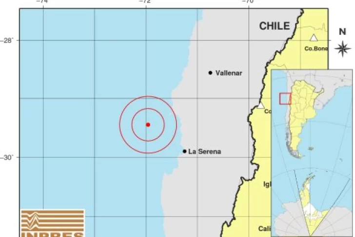 Tembló fuerte a la altura de La Serena y se sintió en San Juan