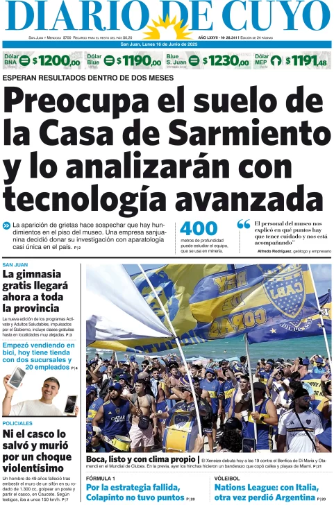 Tapa Edición 16 de Junio del 2025