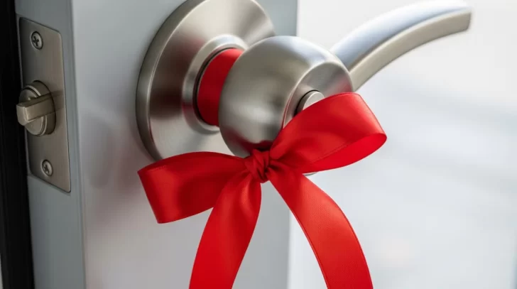 Por qué se ata una cinta roja al picaporte, según el Feng Shui