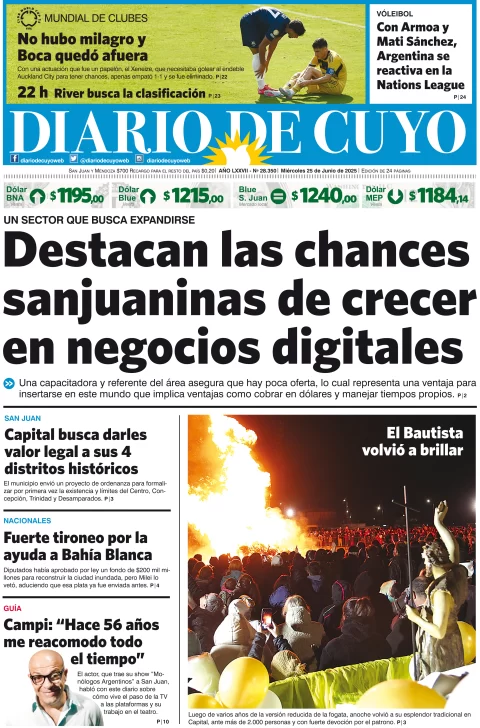 Tapa Edición 25 de Junio de 2025