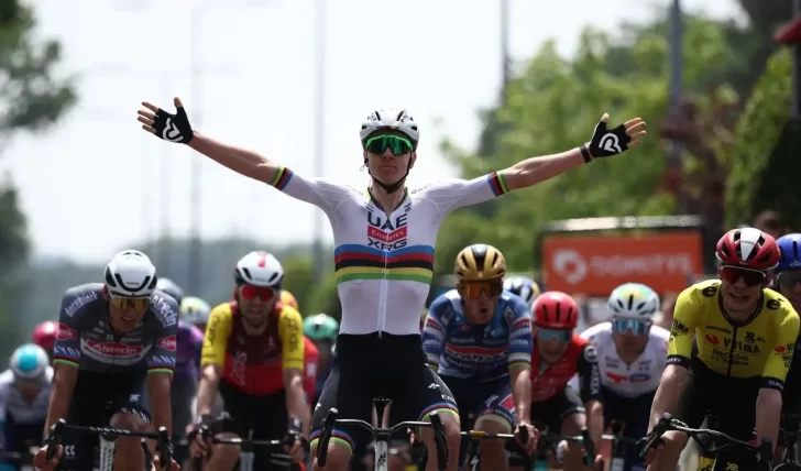 Pogacar ganó la primera etapa del Critérium Dauphiné 2025
