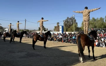 Una exhibición policial en 9 de Julio