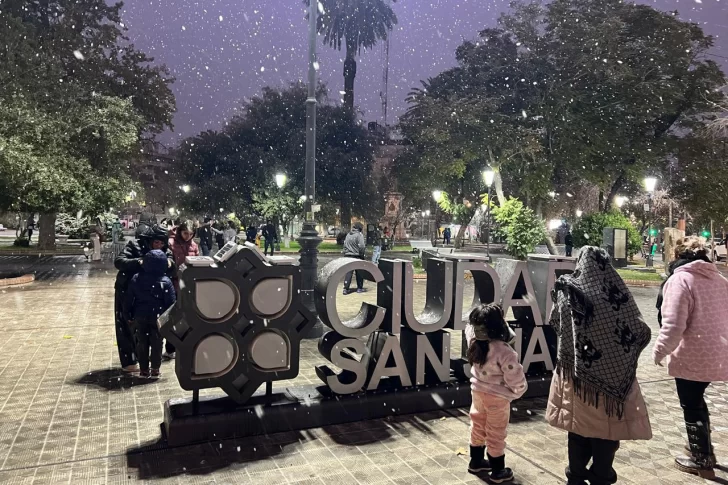 Las selfies en familia con la nieve abrieron la semana de más frío