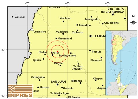 Sismo “superficial” en Jáchal