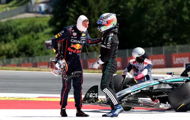GP de Austria: Antonelli chocó a Verstappen y ambos quedaron fuera de la carrera