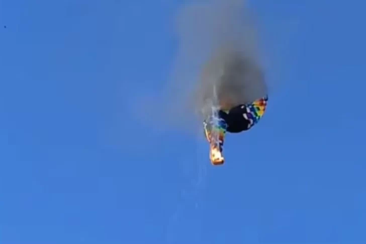 8 muertos por el incendio de un globo aerostático
