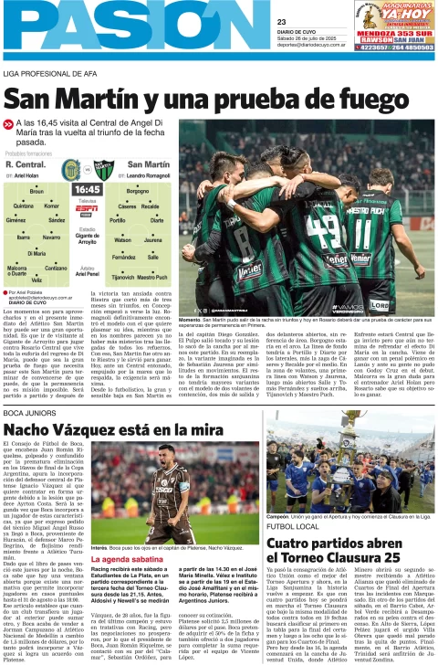 Tapa Pasión 26 de Julio de 2025