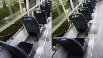 Denuncian el ataque a colectivos en la zona norte de Chimbas: en un día, dañaron cinco unidades Denuncian el ataque a colectivos en la zona norte de Chimbas: en un día, dañaron cinco unidades