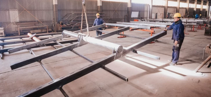 Circunvalación: inició el armado de los mega postes de energía solar