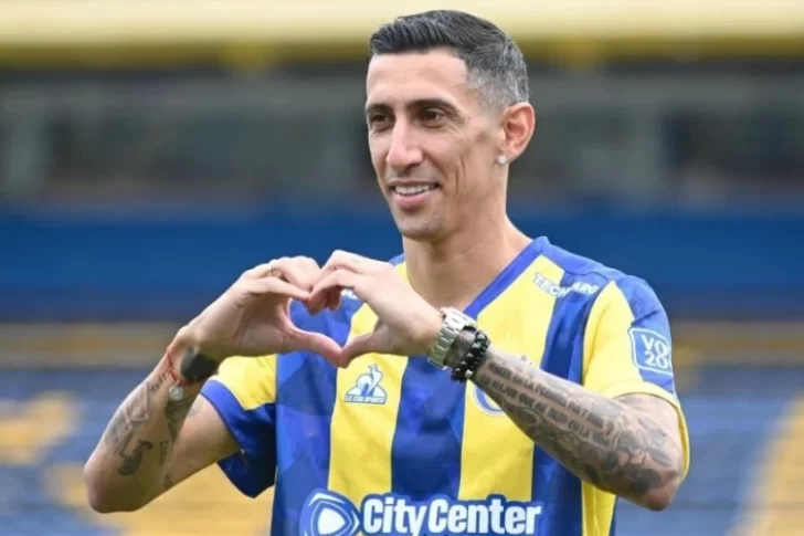 Angel Di María volvió a casa: Rosario Central