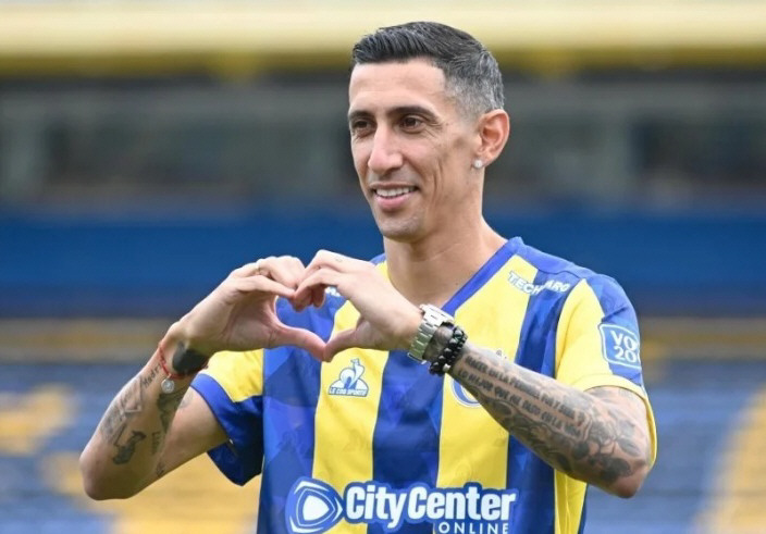 Angel Di María volvió a casa: Rosario Central