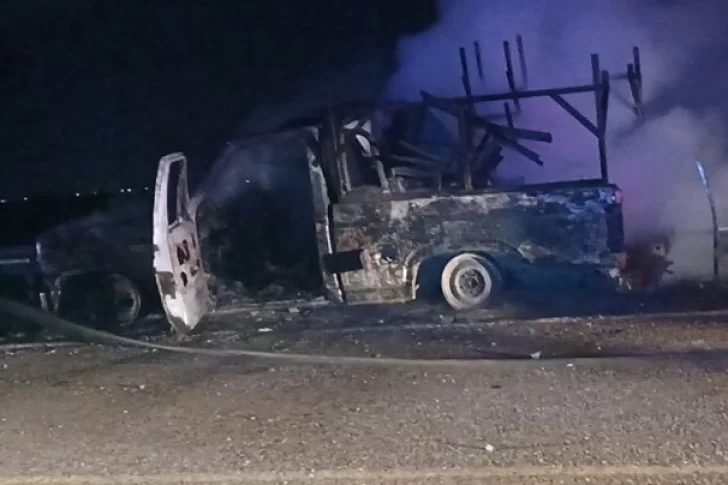 El fuego destruyó todo en su F100