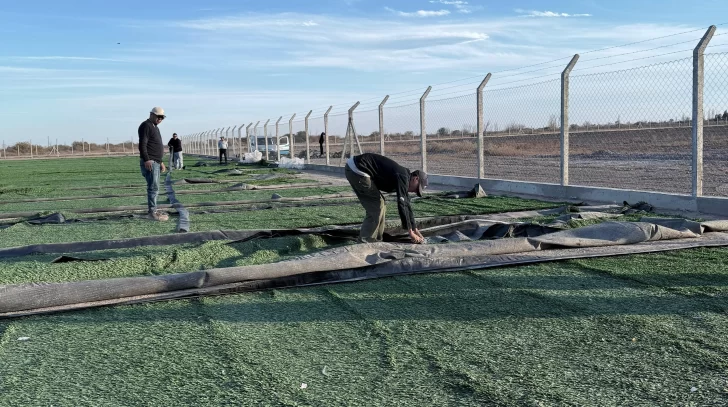 El primer complejo deportivo de 25 de Mayo tiene 40% de avance de obra