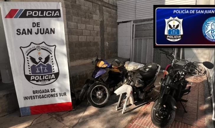 En distintos operativos y allanamientos, secuestraron 6 motos que habían sido robadas En distintos operativos y allanamientos, secuestraron 6 motos que habían sido robadas