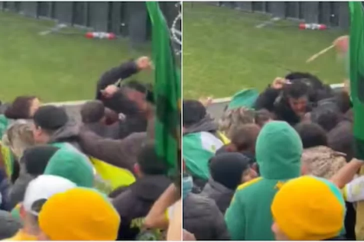 Feroz  enfrentamiento entre los barras de Aldosivi: se pelearon a cuchillazos en la tribuna