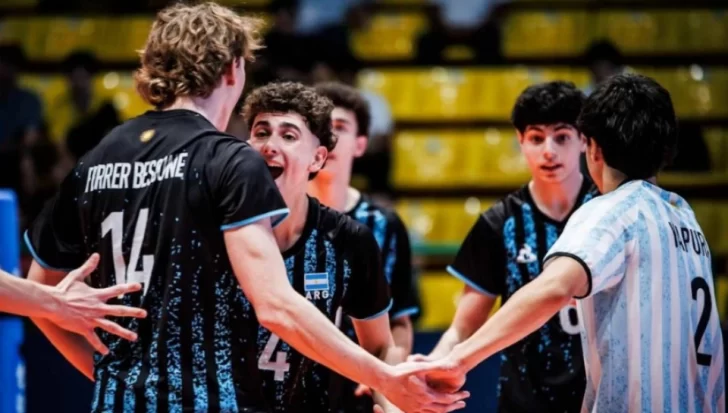 Mundial U19 de vóley: Argentina le ganó un partidazo a Pakistán, con los sanjuaninos en cancha
