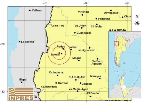Sismo en San Juan: en la madrugada se percibió un movimiento en Iglesia Sismo en San Juan: en la madrugada se percibió un movimiento en Iglesia