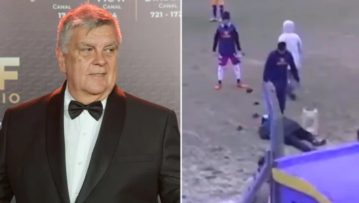 Luis Ventura fue golpeado durante un partido del ascenso por un grupo de hinchas