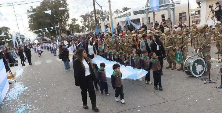 Los niños fueron protagonistas del desfile del Día de la Independencia