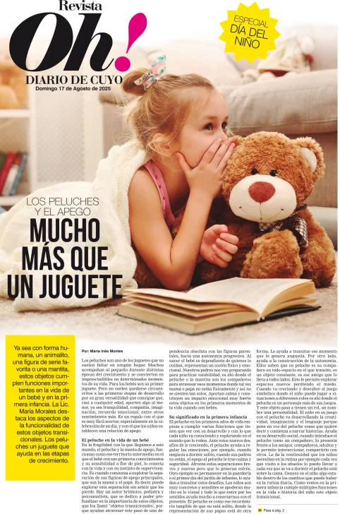 Tapa Revista Oh! 17 de Agosto de 2025